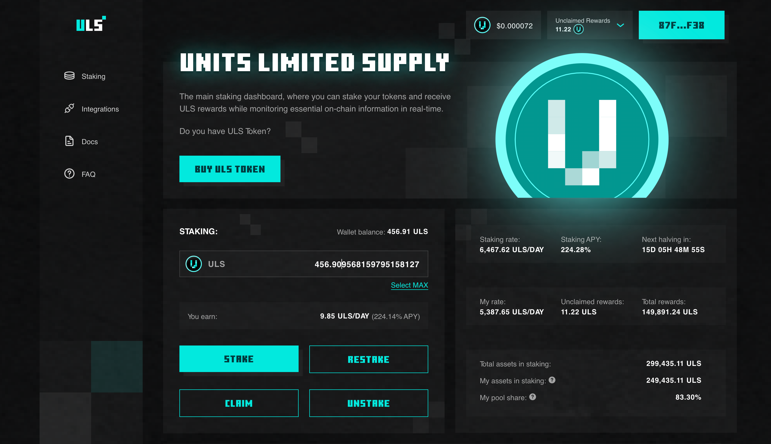 UNITS LIMITED SUPPLY (ULS) TOKEN